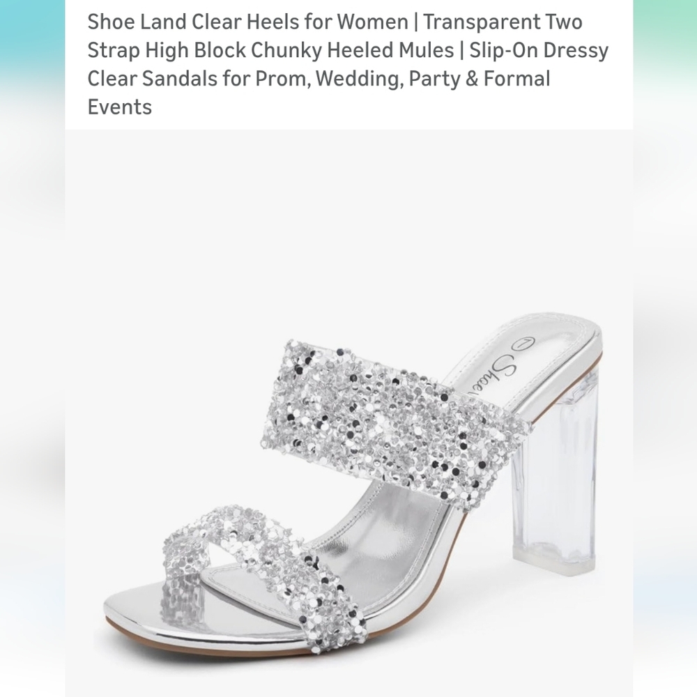 Transparent Sparkle Heels
